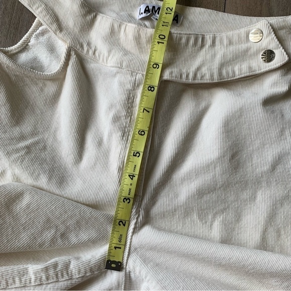 I. AM. GIA Kayla Cutout Straight Leg Pant cream corduroy size medium - Picture 9 of 9